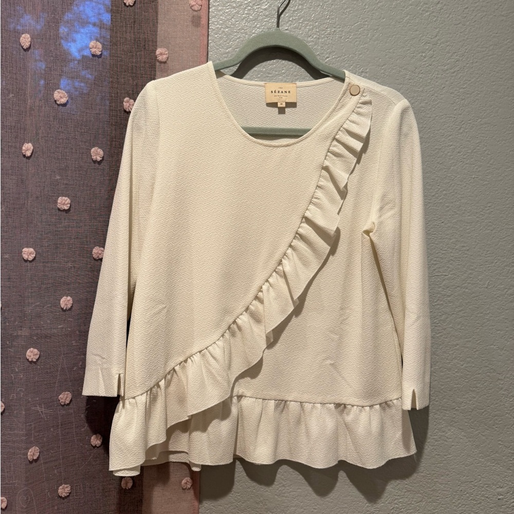 Sezane Blouse Jerry in cream